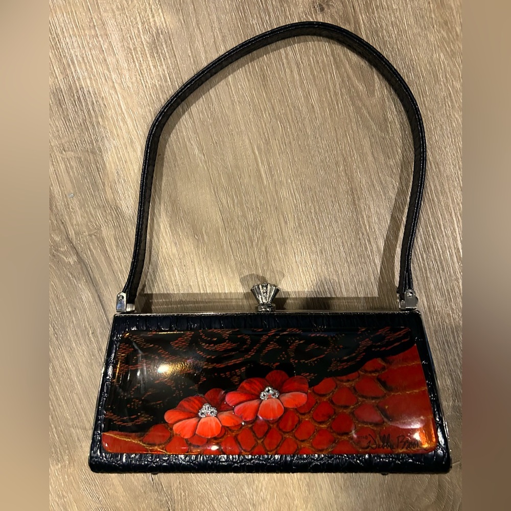 Debbie Brooks HardShell Swarvoski Crystal Clutch VINTAGE RARE